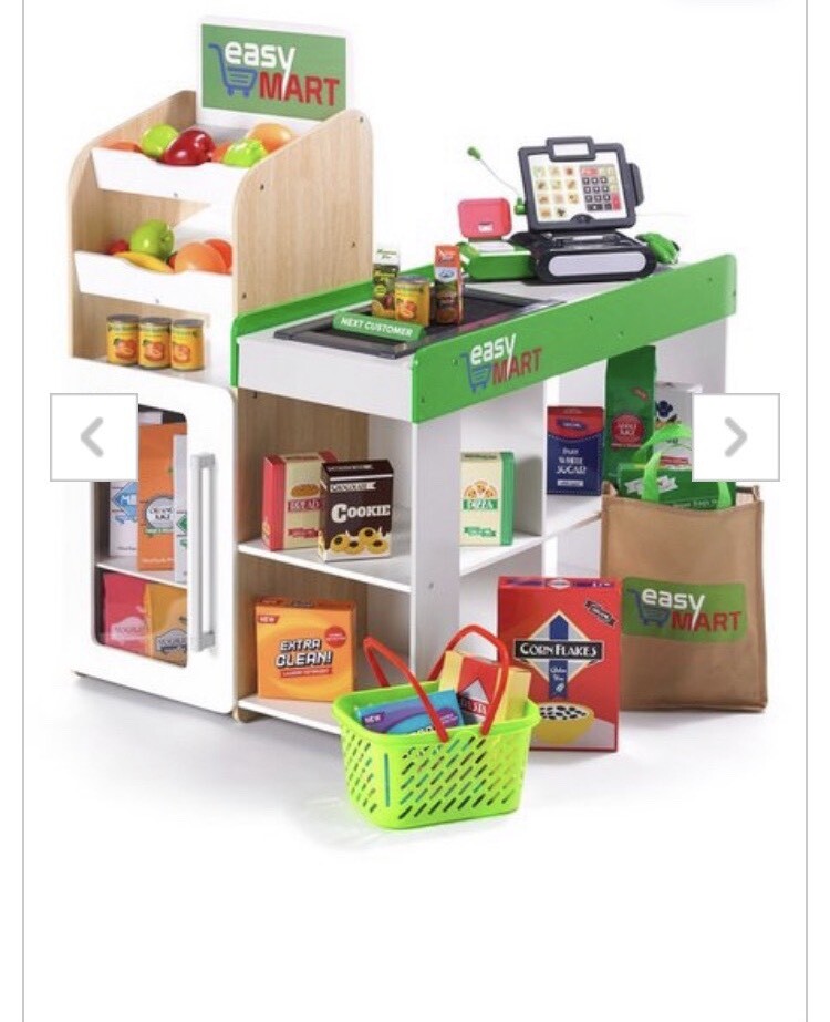 wooden play supermarket